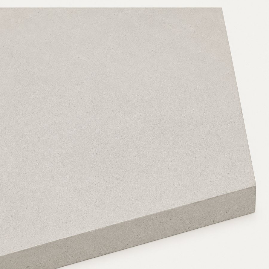 Fine-grain matte mineral planter surface.